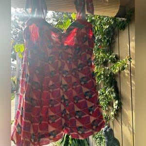 Marc Jacobs Pink y2k print top with ties